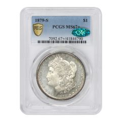 1879-S $1 Silver Morgan PCGS MS67+ CAC