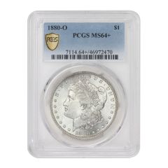 1880-O $1 Silver Morgan PCGS MS64+ Obverse