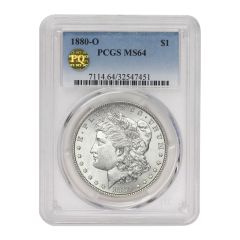 1880-O $1 Silver Morgan PCGS MS64 PQ Obverse