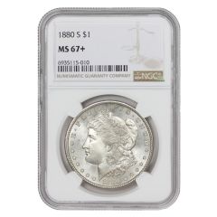 1880-S $1 Silver Morgan NGC MS67+ 