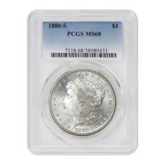 1880-S $1 Silver Morgan PCGS MS68