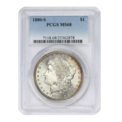 1880-S $1 Silver Morgan PCGS MS68 Obverse