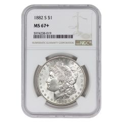 1882-S $1 Silver Morgan NGC MS67+ Obverse