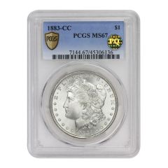 1883-CC $1 Silver Morgan PCGS MS67 PQ