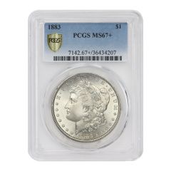1883 $1 Silver Morgan PCGS MS67+
