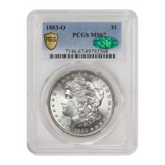 1883-O $1 Silver Morgan PCGS MS67 CAC