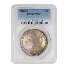 1883-O $1 Silver Morgan PCGS MS67 Obverse