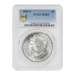 1883-S $1 Silver Morgan PCGS MS63