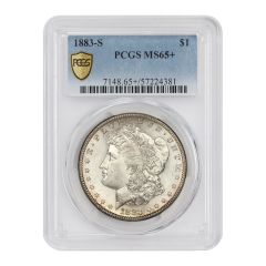 1883-S $1 Silver Morgan PCGS MS65+