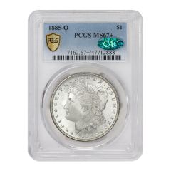 1885-O $1 Silver Morgan PCGS MS67+ CAC