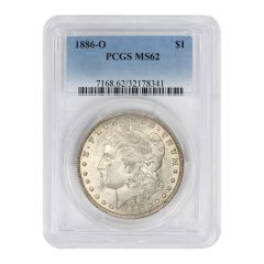 1886-O $1 Silver Morgan PCGS MS62