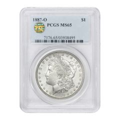 1887-O $1 Silver Morgan PCGS MS65 PQ