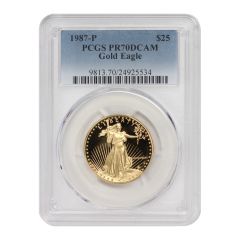 1987-P $25 Gold Eagle PCGS PR70DCAM