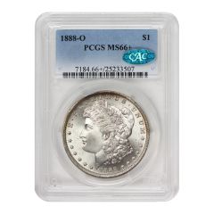 1888-O $1 Silver Morgan PCGS MS66+ CAC