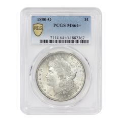 1880-O $1 Silver Morgan PCGS MS64+