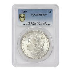 1889 $1 Silver Morgan PCGS MS66+