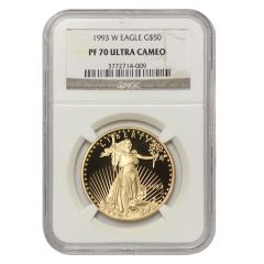 1993-W $50 Gold Eagle NGC PF70UCAM