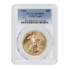 1994 $50 Gold Eagle PCGS MS69PL