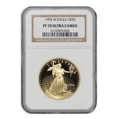 1994-W $50 Gold Eagle NGC PF70UCAM Obverse
