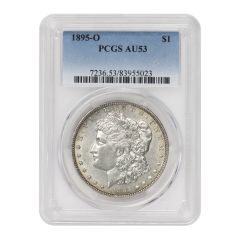 1895-O $1 Silver Morgan PCGS AU53 Obverse