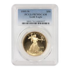 1995-W $50 Gold Eagle PCGS PR70DCAM