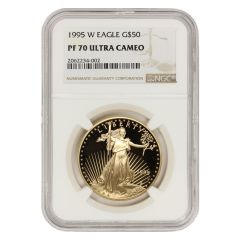 1995-W $50 Gold Eagle NGC PF70UCAM Obverse