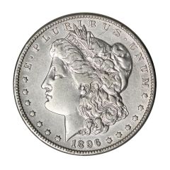 1896-S $1 Silver Morgan XF Cleaned Obverse