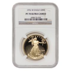 1996-W $50 Eagle NGC PF70UCAM Obverse