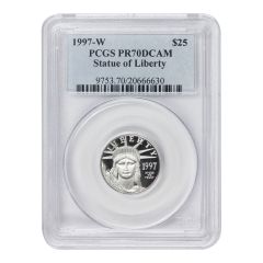 1997-W $25 Platinum Eagle PCGS PR70DCAM obverse