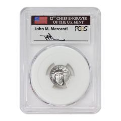 1998 $10 Platinum Eagle PCGS MS70 Mercanti Label