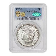 1898-O $1 Silver Morgan PCGS MS67+ CAC PQ