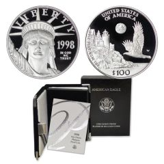 1998-W $100 Platinum Eagle Proof w/ OGP