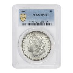 1899 $1 Silver Morgan PCGS MS66