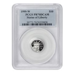 1999-W $10 Platinum Eagle PCGS PR70DCAM obverse
