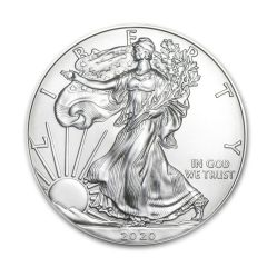 2020 1oz Silver Eagle BU Obverse