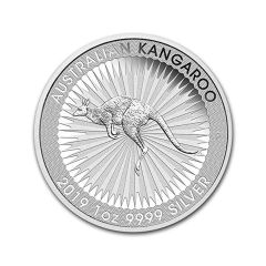 Australia 1oz Silver Kangaroo BU (Random Year) Obverse