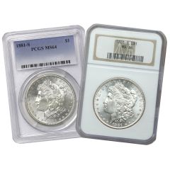 Pre-1921$1 Morgan Silver Dollar MS64 Obverse