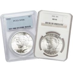 $1 Peace Silver Dollar MS66 (Random Year) Obverse