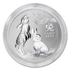 2023 Australia 1 Kilo Silver Lunar Rabbit Coin BU