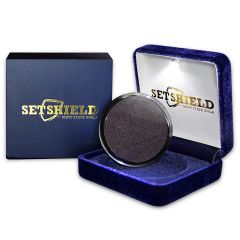 Set Shield LED Light Coin Presentation Box with Capsule 