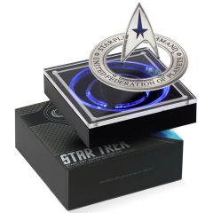 Tuvalu 2019 Silver 3oz Star Trek Starfleet Command Coin and Emblem w/ OGP COA 1
